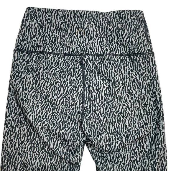 Varley Century Leggings 2.0 25" in Textured Grain Print Grey Black Small - Picture 5 of 6